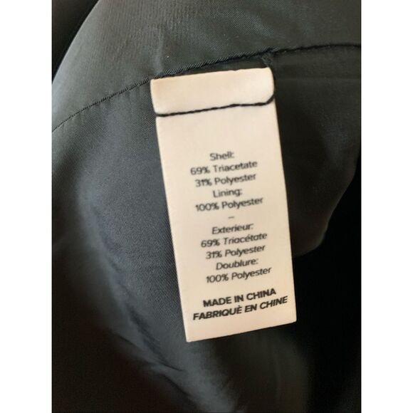 Cinq à Sept Khloe ruched sleeve crepe blazer black women's size 4 - Picture 5 of 5